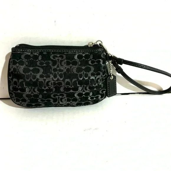 Coach vintage cc signature print  canvas wristlet wallet - Picture 2 of 7